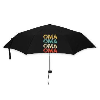 Faute de frappe du bloc de couleur Granny – Rétro vieilli - Parapluie standard - noir - Devant