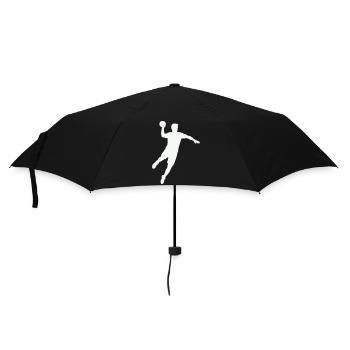 Handball Silhouette Ball - Umbrella (small) - black - Front
