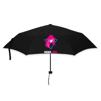 Rebel Girl Bösewicht-Macht - Regenschirm (klein) - Schwarz - Vorne