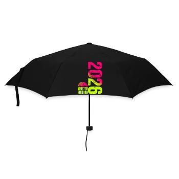 Basketball Meister Edition 2026 in lime pink - Regenschirm (klein) - Schwarz - Vorne
