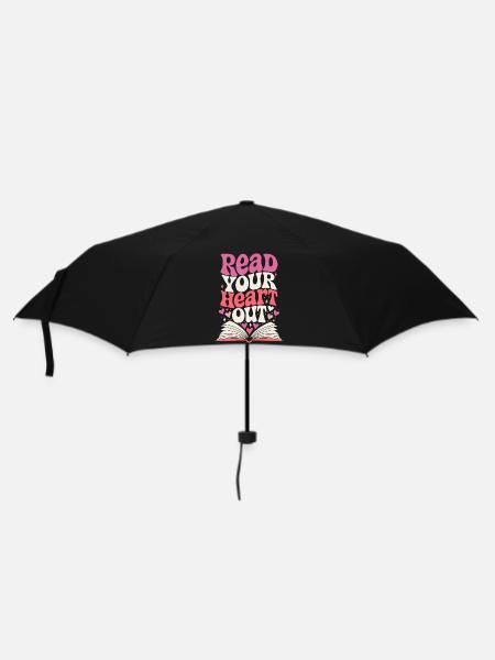 Read Your Heart Out Book Retro - Umbrella (small) - black