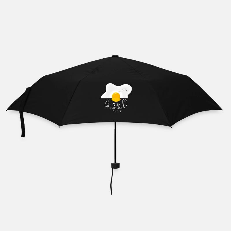 Ei guten Morgen - Regenschirm (klein) - Schwarz