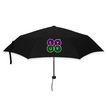 Ey Up! Yorkshire slang Lancashire dialect - Umbrella (small) - black - Front