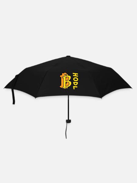 Bitcoin BTC HODL Comics Style - Umbrella (small) - black