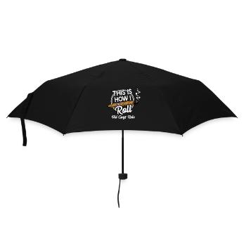 So rolle ich - passionszigarre - Regenschirm (klein) - Schwarz - Vorne