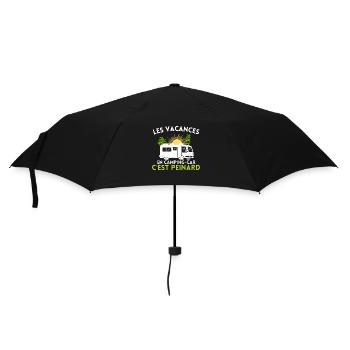 humour camping car vacances peinard - Parapluie standard - noir - Devant