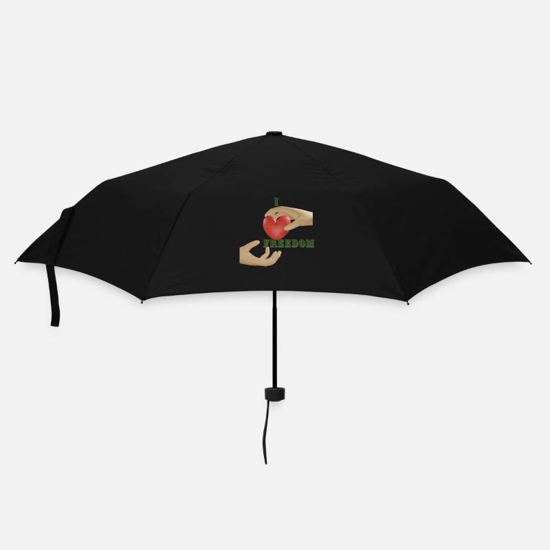 J’aime la liberté - Parapluie standard - noir