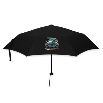 Front of a car in pixelated 8 bit style - Umbrella (small) - black - Front