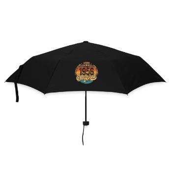 1956 Anniversaire né en 1956 Retro Vintage - Parapluie standard - noir - Devant
