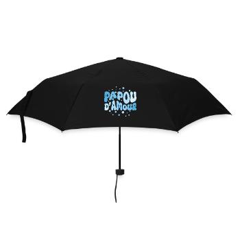Papou d'amour. Groovy. Cadeau drôle papa. - Parapluie standard - noir - Devant