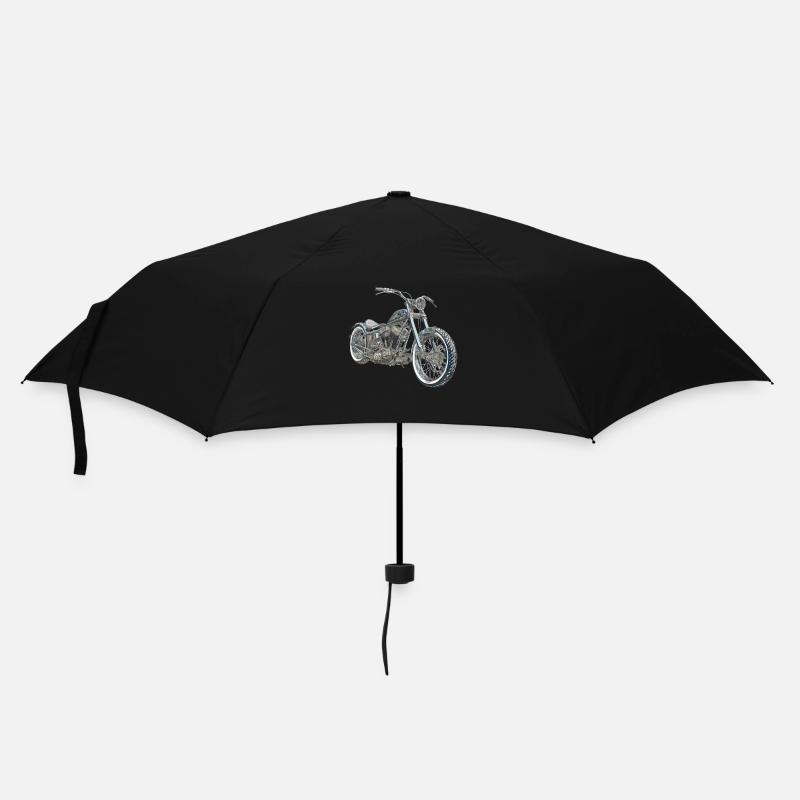 Zaz moto chopper - Parapluie standard - noir