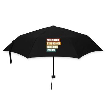 Lustige Skilehrer Sprüche zum Geburtstag - Regenschirm (klein) - Schwarz - Vorne