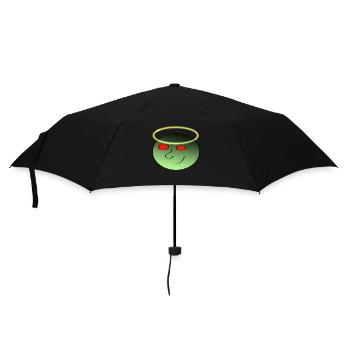 The Face - Regenschirm (klein) - Schwarz - Vorne