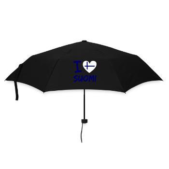 I love finland suomi - Umbrella (small) - black - Front
