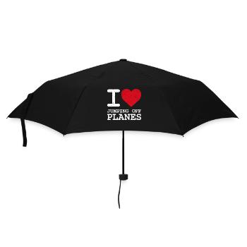 Skydiving Passion Design. Perfect Adrenaline Gift - Umbrella (small) - black - Front