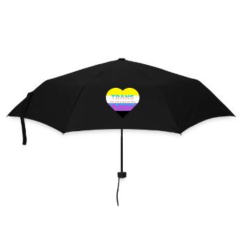 Trans Power: T-Shirt für trans-positive - Regenschirm (klein) - Schwarz - Vorne