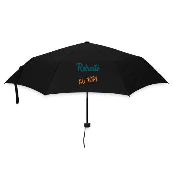RETRAITE. RETRAITE. RETRAITEE. SENIOR. MAMIE. PAPY - Parapluie standard - noir - Devant