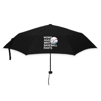 Moms Against White Baseball Pants Funny - Umbrella (small) - black - Front