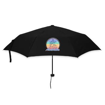 Känguru Australier Flagge Souvenir Melbourne - Regenschirm (klein) - Schwarz - Vorne