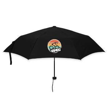Vamos Retro Rennradfahren - Regenschirm (klein) - Schwarz - Vorne