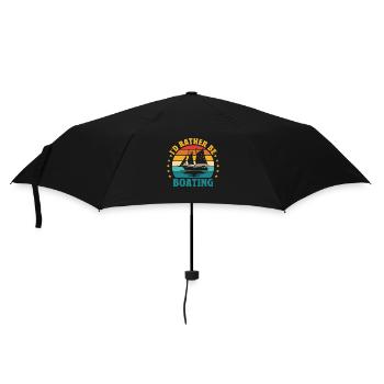 I'd Rather Be Boating Paddle Boat - Umbrella (small) - black - Front