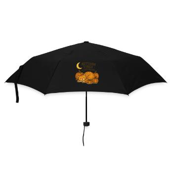 Autumn Catnap Pumpkin Mood - Umbrella (small) - black - Front
