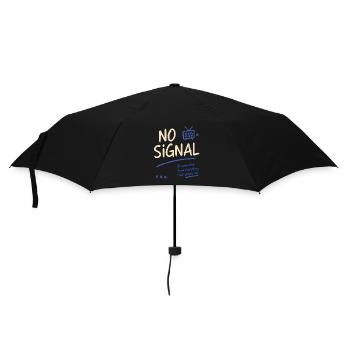 No Signal – Disconnected Vibes - Umbrella (small) - black - Front