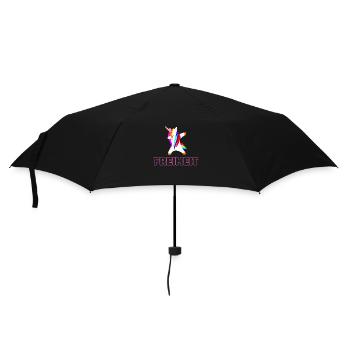 einhörner sind frei Einhörner für Freiheit - Regenschirm (klein) - Schwarz - Vorne