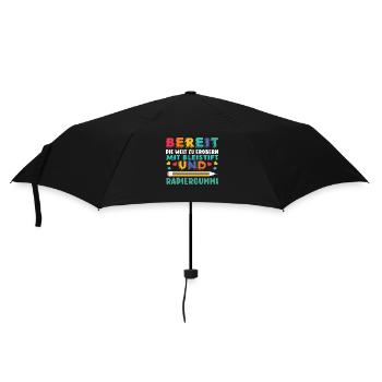 First Grade Elementary School Back to School Gift - Umbrella (small) - black - Front
