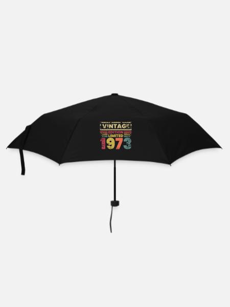 50-jähriges Jubiläum 50 Jahre 1973 Vintage Geschenk - Regenschirm (klein) - Schwarz