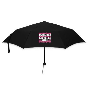 Mom of twins - Umbrella (small) - black - Front