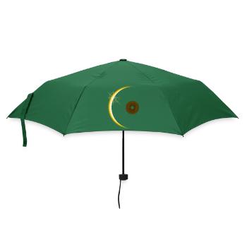 Vinyl eclipse - Parapluie standard - vert bouteille - Devant