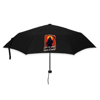 Faucheuse gothique - Mort | Life is Short, Skull - Parapluie standard - noir - Devant