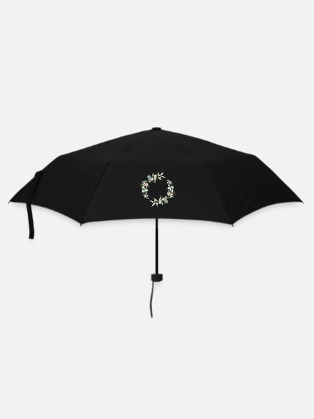 Bridal Bachelor Party Eucalyptus Boho Hen Party - Umbrella (small) - black