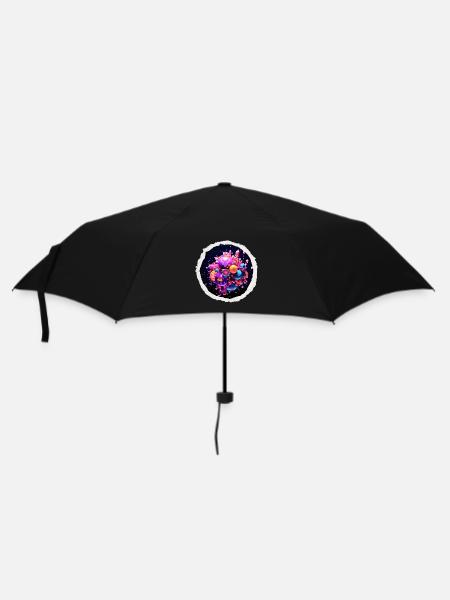 Cosmic funky bubbles - Umbrella (small) - black