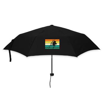 Steckenpferd Hobby Horsing - Regenschirm (klein) - Schwarz - Vorne