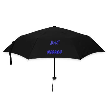 ICH HABE GERADE GEHEIRATET. Junggesellinnenabschied. VALENTINSTAG. PAAR. HERZ - Regenschirm (klein) - Schwarz - Vorne
