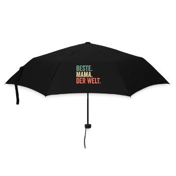 Beste Mama Der Welt - Regenschirm (klein) - Schwarz - Vorne