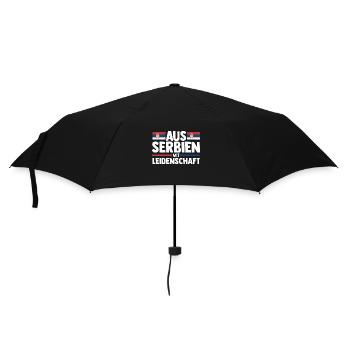 Serbian Serbian Serbia - Umbrella (small) - black - Front