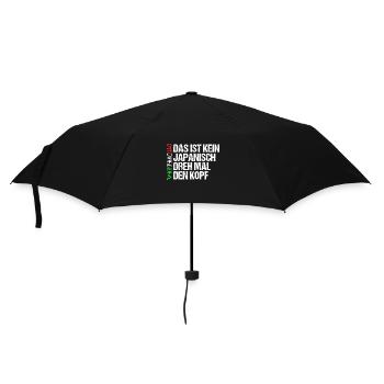 Italien Italiener Vaffanculo - Regenschirm (klein) - Schwarz - Vorne