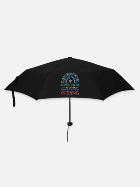 Dyslexia Awareness Dyslexic - Umbrella (small) - black