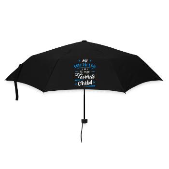 My son in law is my favorite child - Umbrella (small) - black - Front