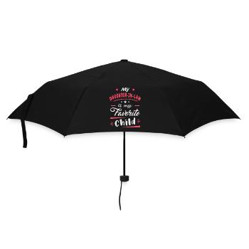 Meine Schwiegertochter ist mein Lieblingskind - Regenschirm (klein) - Schwarz - Vorne