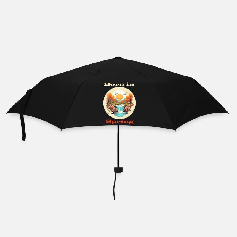 Né au printemps - Parapluie standard - noir