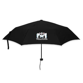Panda schlafen Schlaf Pyjama Geschenk - Regenschirm (klein) - Schwarz - Vorne