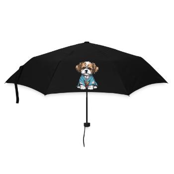 Shih Tzu In Kimono - Umbrella (small) - black - Front