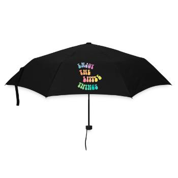 Enjoy the little things - Gift idea - Gift - Umbrella (small) - black - Front