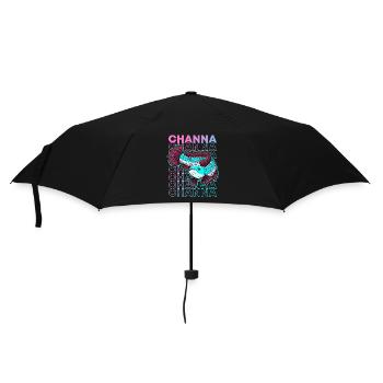 Channa 80's Style Snakehead Monster Fischhüter - Regenschirm (klein) - Schwarz - Vorne