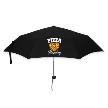 Lundi Pizza Night Drôle Pizza Lover Fast Food - Parapluie standard - noir - Devant