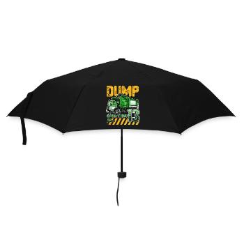Garbage Truck 13th Birthday 13 Years Old Birthday - Umbrella (small) - black - Front